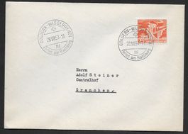 1951: K-Stempel Goldern-Wasserwendi auf Brief