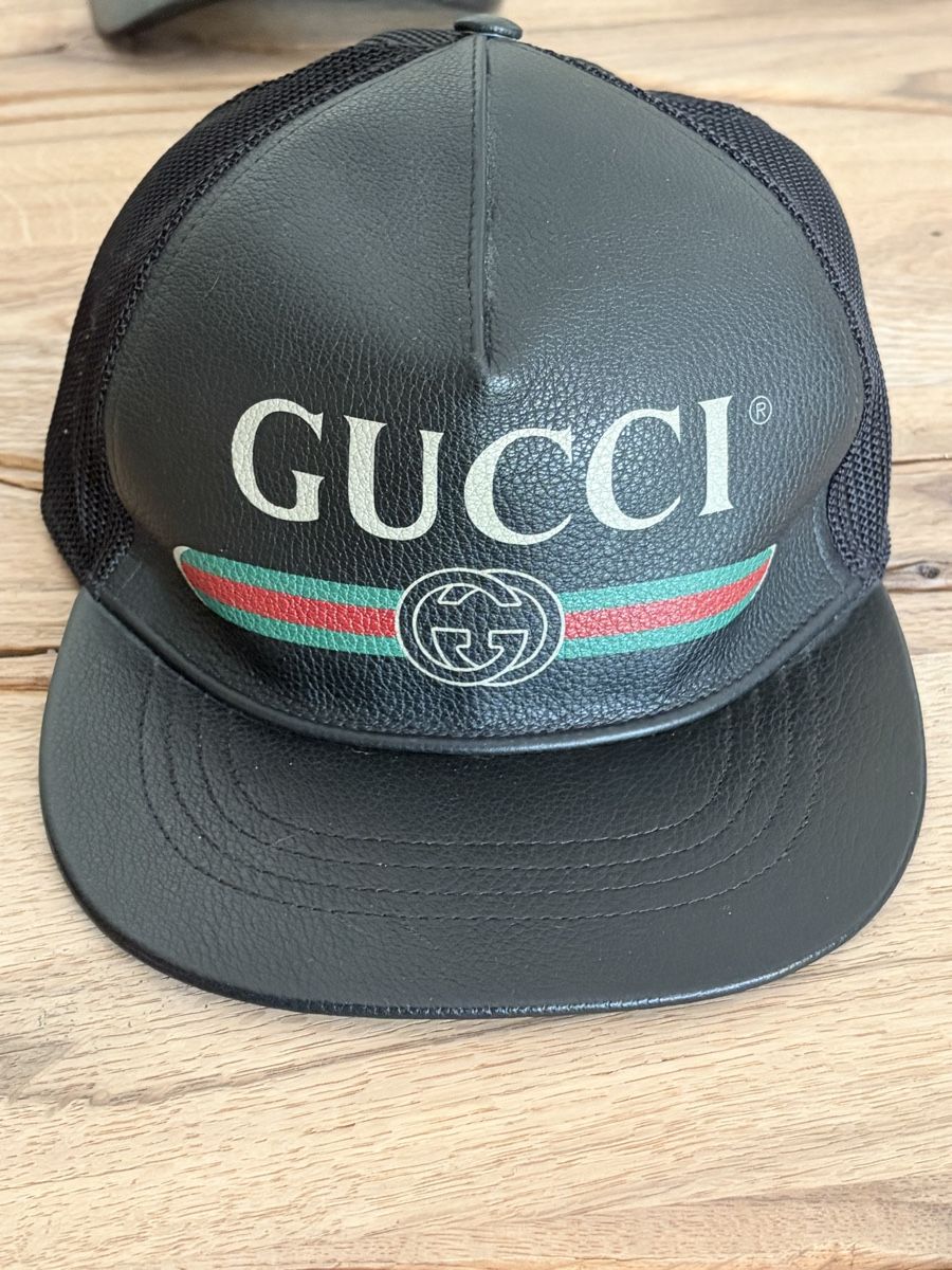 Gucci Altro in  Abbigliamento & Accessori: GUCCI Cap Leder  Schwarz Top Zustand – Nuovo (secondo la descrizione) da Riehen venduto da VB_CH85 5