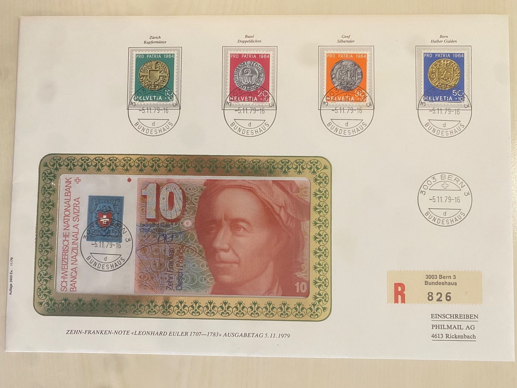 Billets de banque: 10 Franken Note 1979 – Neuf (Voir description) à Muralto par Alex1912