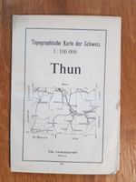 1917 - Topographische Karte der Schweiz - Thun