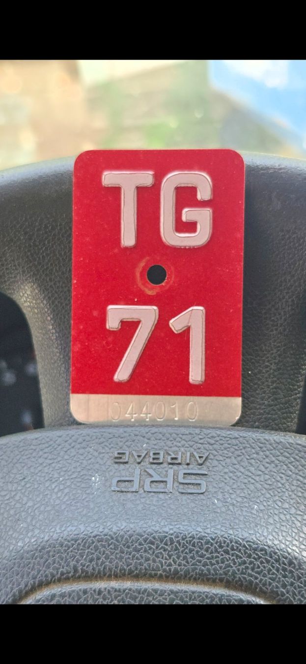 Ecriteaux: Velonummee  TG, Thurgau 1971 – D'occasion à Oberaach par Wicktrade