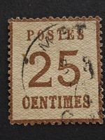 OPD Elsass und Lothringen Mi-Nr.8 l gestempelt signier 90 Fr