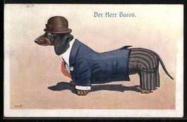 Hans Hanke: Der Herr Baron, Dackel in fe