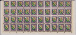 1926, J37 (PJ WAPPEN: Thurgau) 40er-Block postfr **. K: 60.-