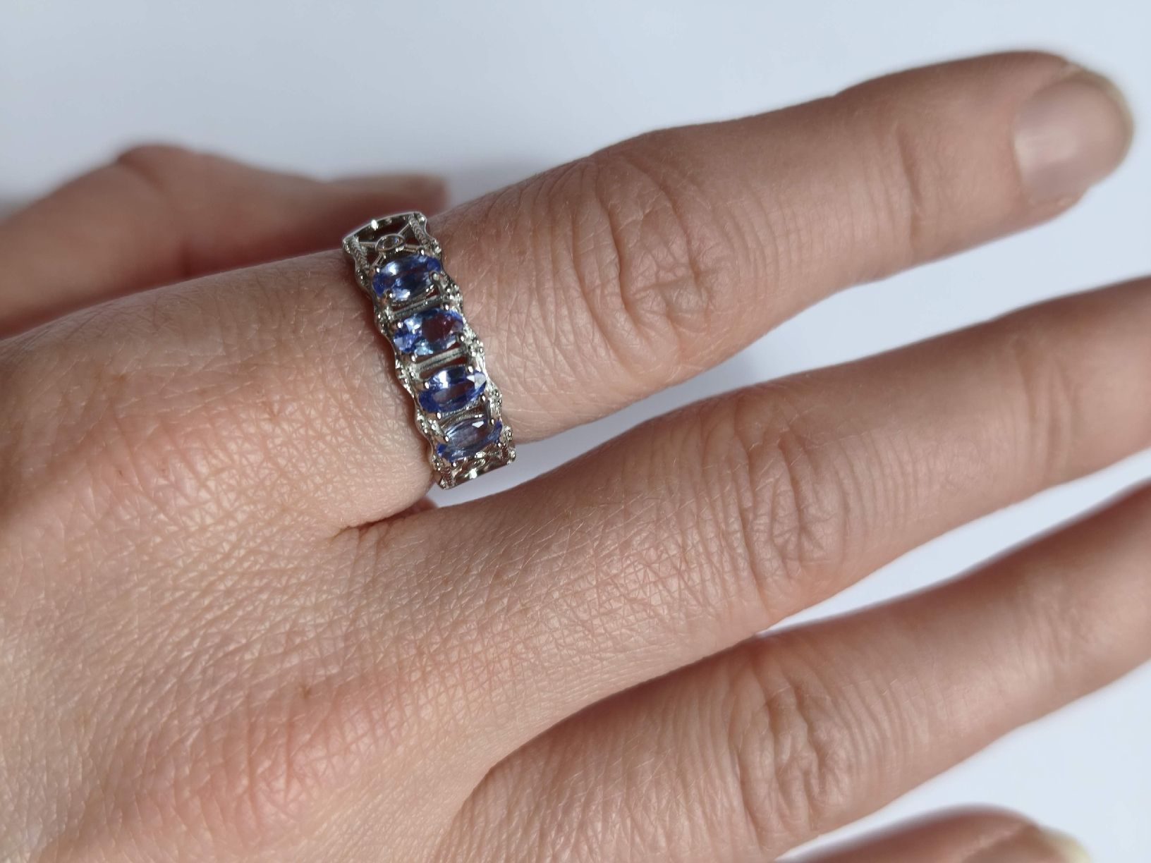 Anelli: Tansanit Ring 925 Silber Grösse verstellb – Nuovo (secondo la descrizione) da St. Gallen venduto da GIULESGG 4