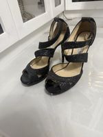 Jimmy Choo Sandalen mit Glitzer Grösse 39 gebraucht