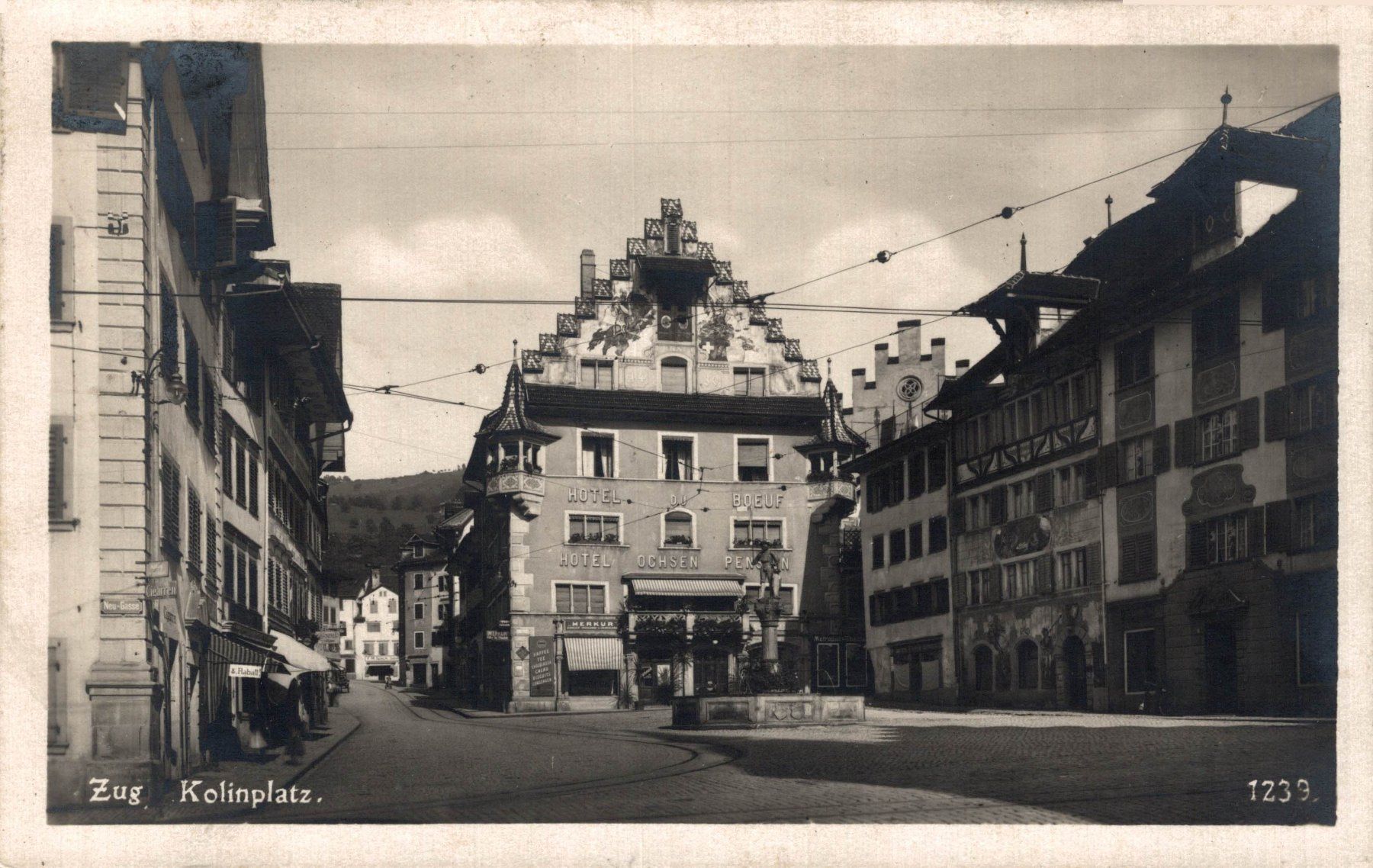 Cartoline postali: Zug. Kolinplatz – Usato da Bronschhofen venduto da Astore