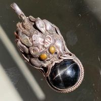 🔮Mystischer Schutzanhänger mit Black Star Seltenes Amulett