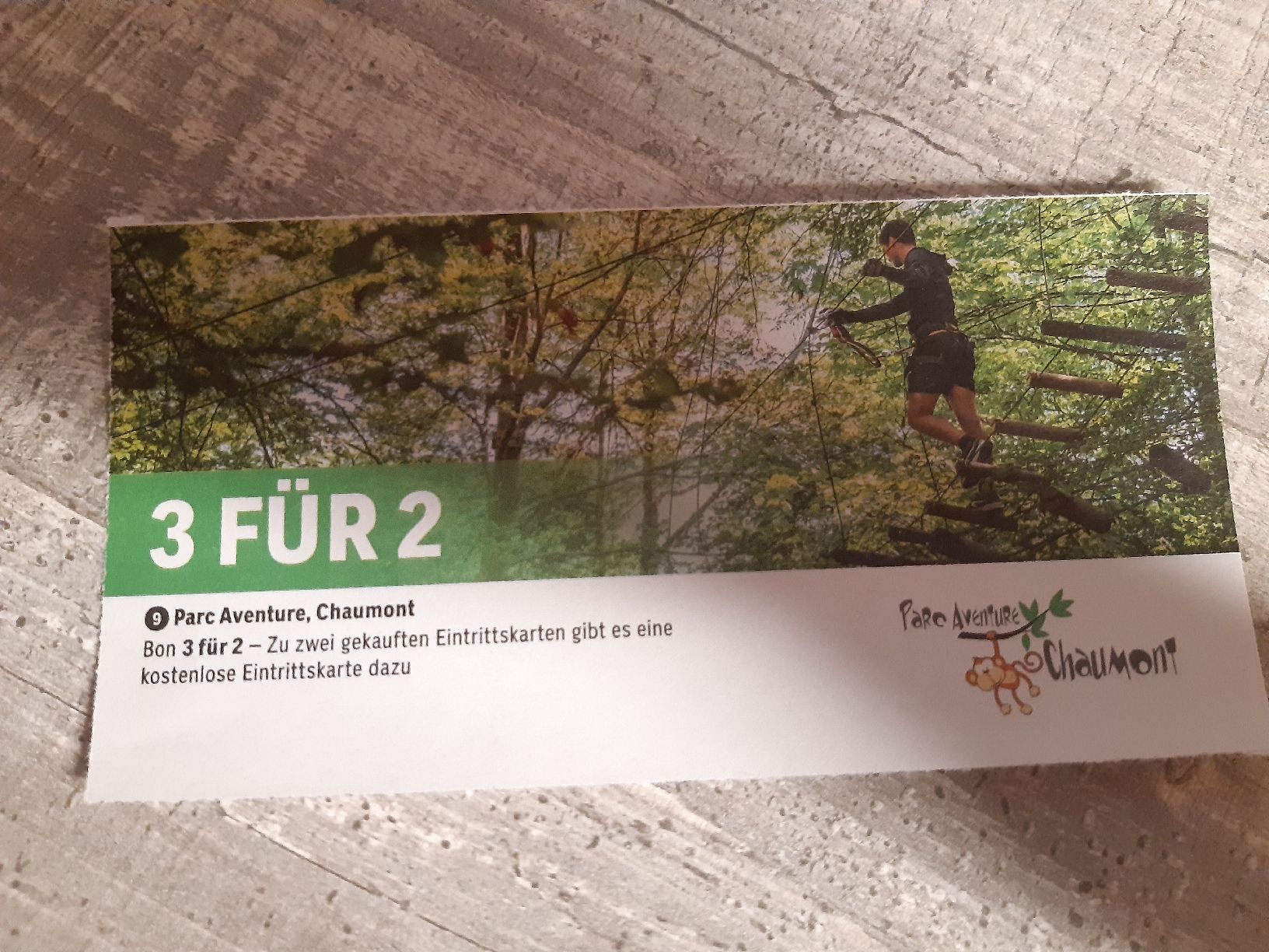 Buoni: Parc Aventure Chaumont 3 für 2 – Nuovo (secondo la descrizione) da Toffen venduto da Gwunderegge77
