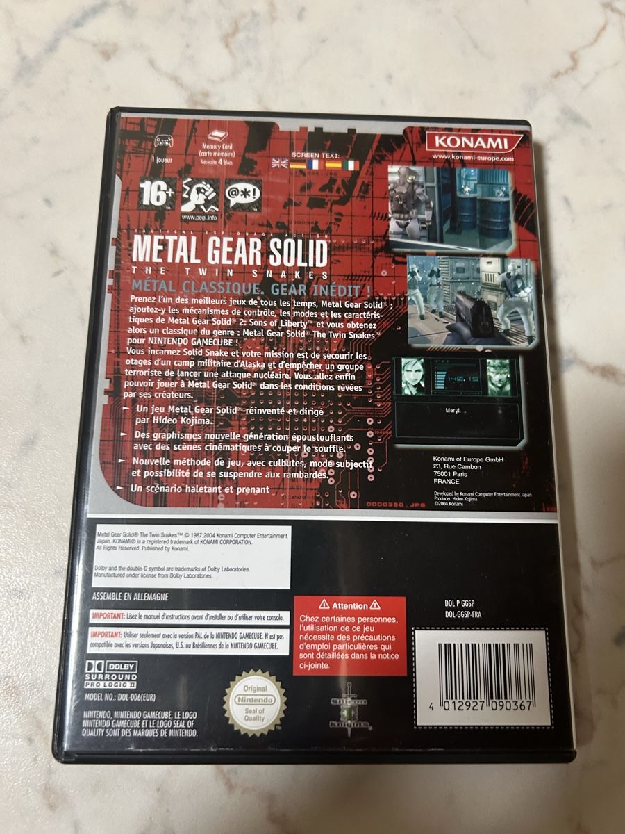 Giochi: Metal Gear Solid Français FRA – Usato da Pully venduto da PongDayOne 1