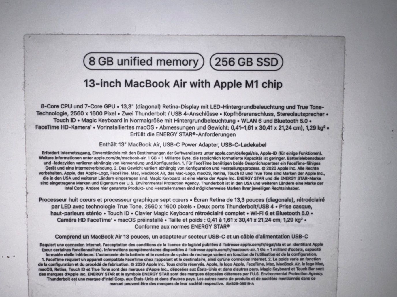 Apple Notebook: MacBook Air M1 Chip 13-Inch – Usato da Solothurn venduto da sis_2yg6 2