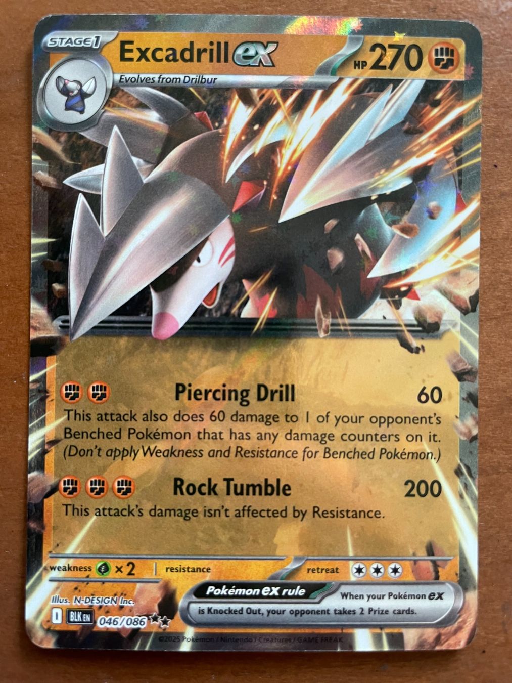 Pokémon Carte collezionabili: Pokemon Excadrill eX (Versand gratis) – Nuovo (secondo la descrizione) da Chur venduto da Angerson