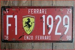 Ferrari F1 Blechschild 30 x 15 cm.Kostenfreie Zustellung!