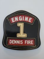 Feuerwehr Helmabzeichen Dennis Fire Engine 1 Leder schwarz