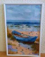 einsamer Strand Öl auf Leinwand 31 x 21 cm