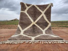 Tapis Béni Ouarain Berbère Marocain 300x200 cm  Fait Main