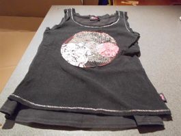 Top ca. Grösse 140 PJE, schwarz, Kreis Muster