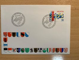 Helvetia Ersttagsbrief 1990, Genf, Top Zustand!