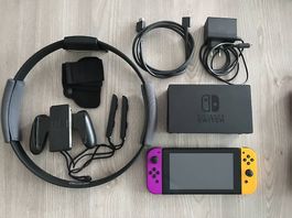 Nintendo Switch inkl. Zubehör Fit Ring