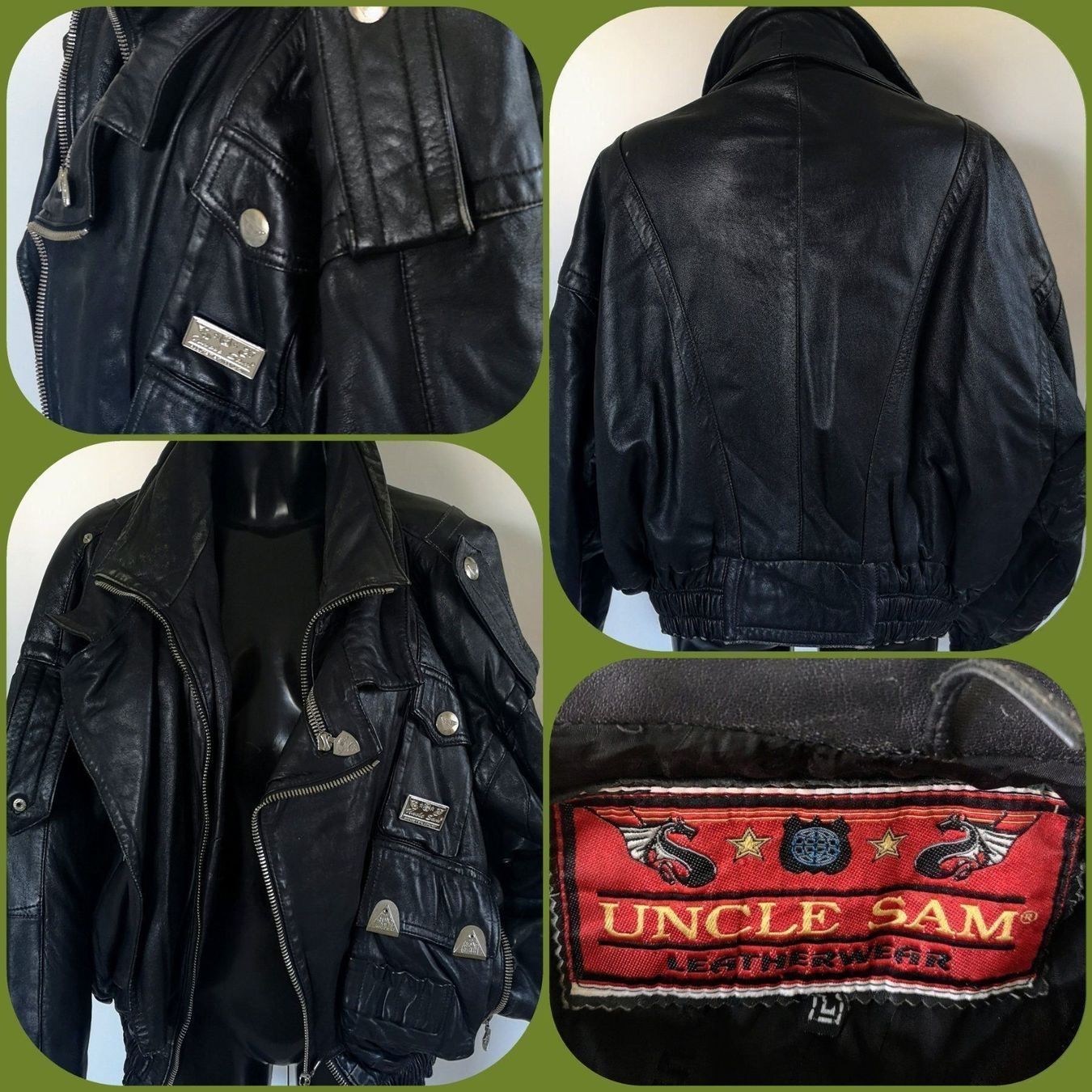 Giacche: Uncle Sam ! Motorrad Lederjacke - Gr. L – Usato da Widnau venduto da Schurlibua