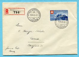 Brief Luzern 1939 - Internat. Schützenmatch