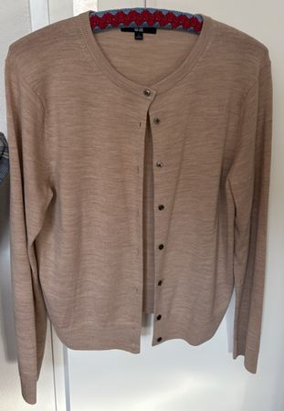 Uniqlo Cardigan beige 100% Wolle Gr. L 