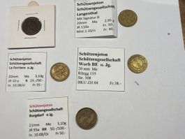 (2923) 5x Schützjeton o.jg. rar