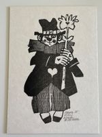 Werner Hofmann Holzschnittdruck - Clown 75