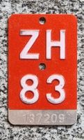 Velo - Nummer ZH 83
