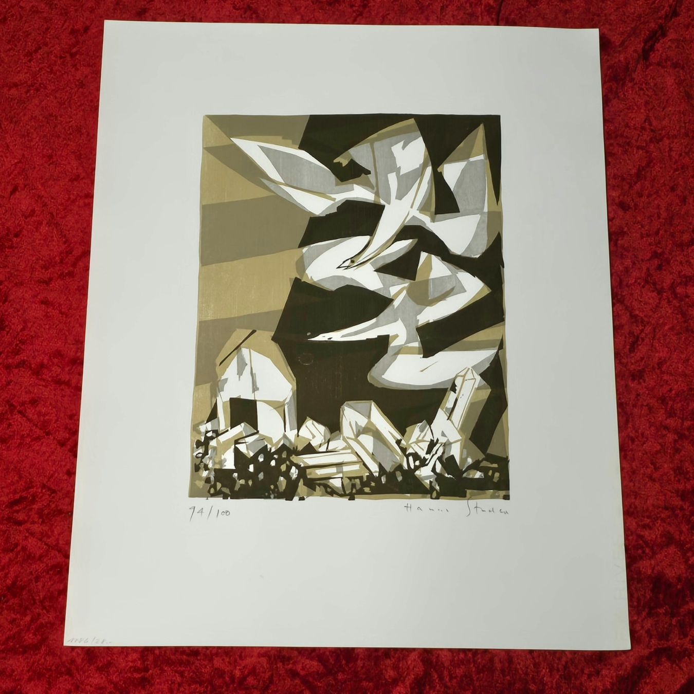 Grafica & Litografie: Hans Studer. Farblithografie. Handsigniert&nummeriert 94/100 – Usato da Reinach BL venduto da Pendling