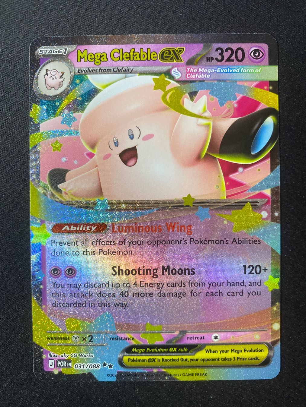 Pokémon Carte collezionabili: Mega Clefable ex 31 - Mega Pixi ex - Perfect Order - EN – Nuovo (secondo la descrizione) da Hausen AG venduto da Shrade