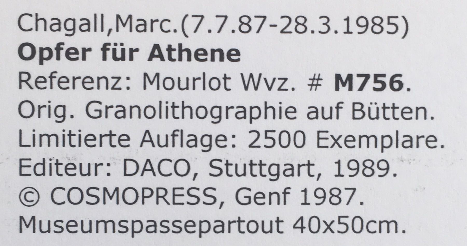 Grafica & Litografie: Marc Chagall "Homer Die Odyssee" 3 Lithographien – Usato da Nennigkofen venduto da waltraub 2