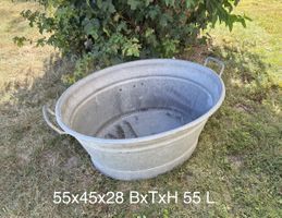 Zuber Zinkwanne dicht 55 L