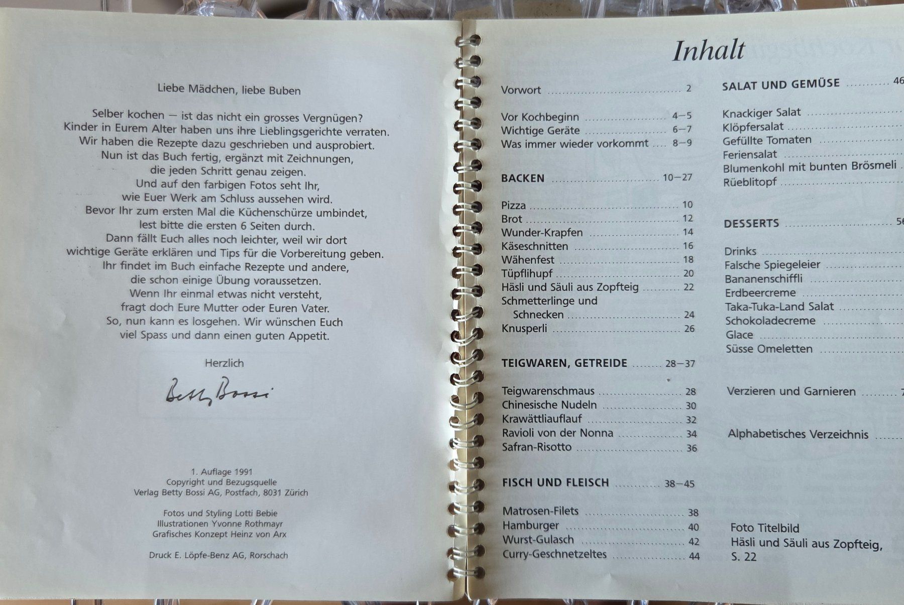 Libri: Betty Bossi Kinder Kochen – Usato da Gossau SG venduto da tenerife11 2