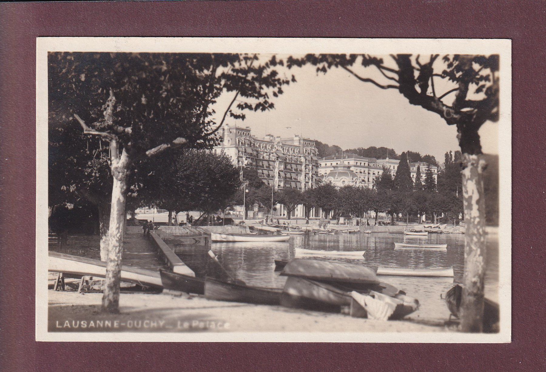 Cartoline postali: LAUSANNE - Ouchy - Palace – Usato da Pully venduto da nicecards