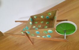 Vintage Holz-Schubkarre, Kinderspielzeug, Deko - Rarität!