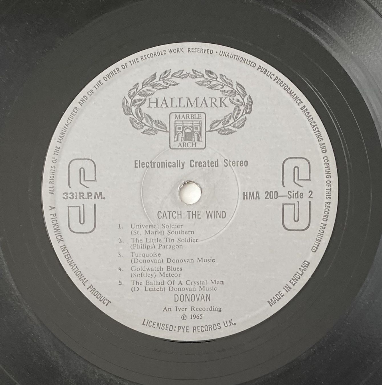 Vinyles: Donovan, Catch The Wind – D'occasion à Flums par Empe1 3