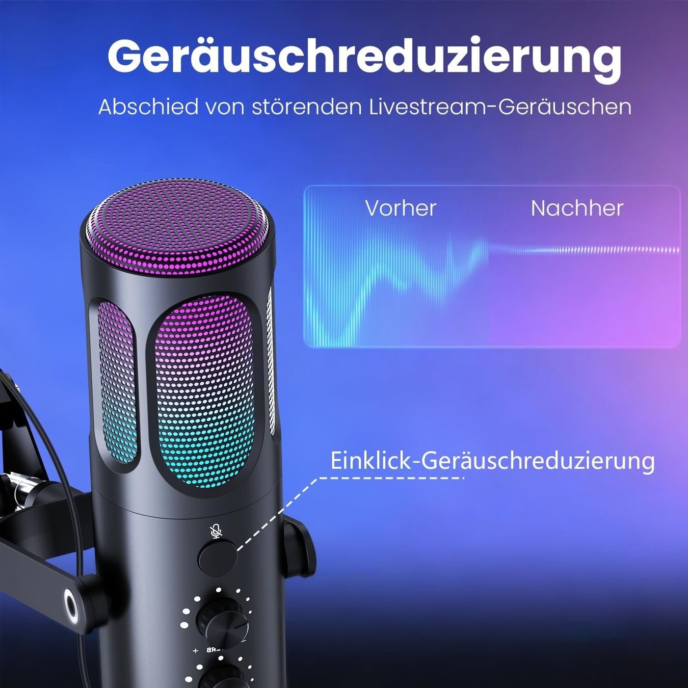 Mikrofone: Gaming Mikrofon USB Podcast PS4/5 Noise Cancel – Neu und originalverpackt aus Schaffhausen von her_zt65 2