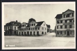 Amriswil, Strassenpartie mit Restaurant 