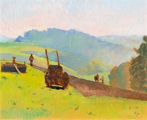 Dipinti: Cuno Amiet - Ölgemälde von 1937 – Usato da Unterlunkhofen venduto da Chrono69 2