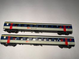 Roco, 2x Personenwagen SBB 1./2. Kl. , DC Achsen
