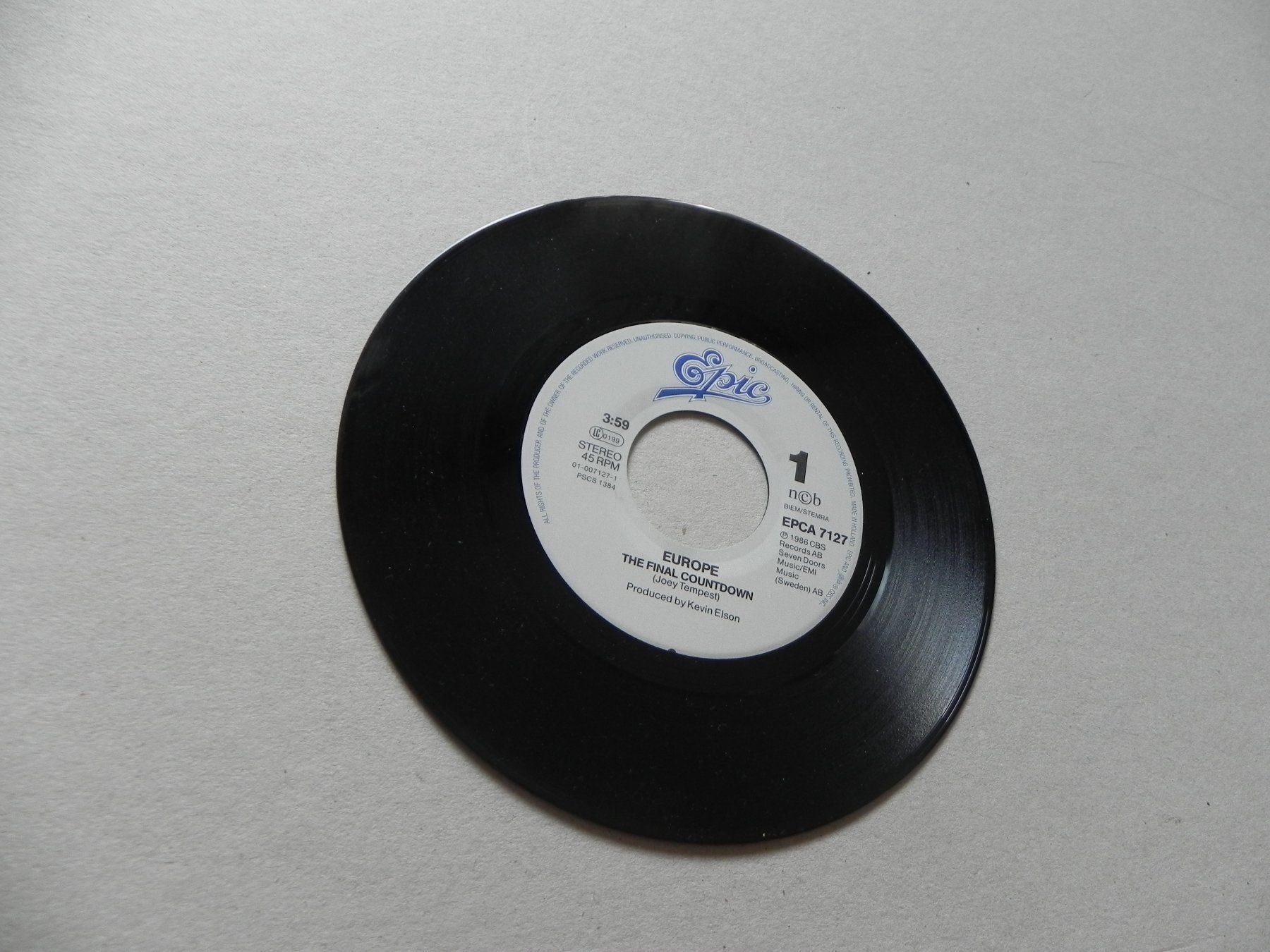 Dischi in vinile: Single Hardrock Europe Final Countdown – Usato da Siebnen venduto da krimsie 2