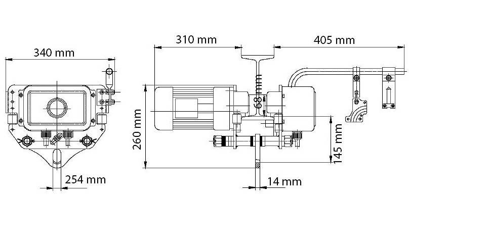 Tutte le macchine: UNICRAFT EFW 1-1 ELEKTROFAHRWERK – Nuovo e nell'imballaggio originale da Rüthi (Rheintal) venduto da Toptool-1 1