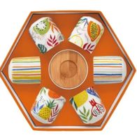 Expressotassen Set 6 Stk. Tutti Frutti Easy Life Porzellan