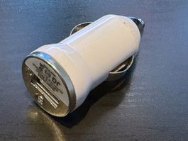 Ladegerät USB A für Auto, Weiss