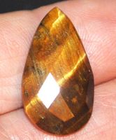 Edelstein L-9118 – Tigerauge Briolette 25x13,5mm facettiert