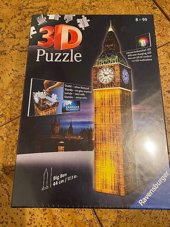 Puzzle: Ravensburger 3D Puzzle Big Ben – Usato da Lommiswil venduto da jes_9j55