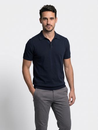 Polo T-Shirt Herren Dunkelblau Grösse S