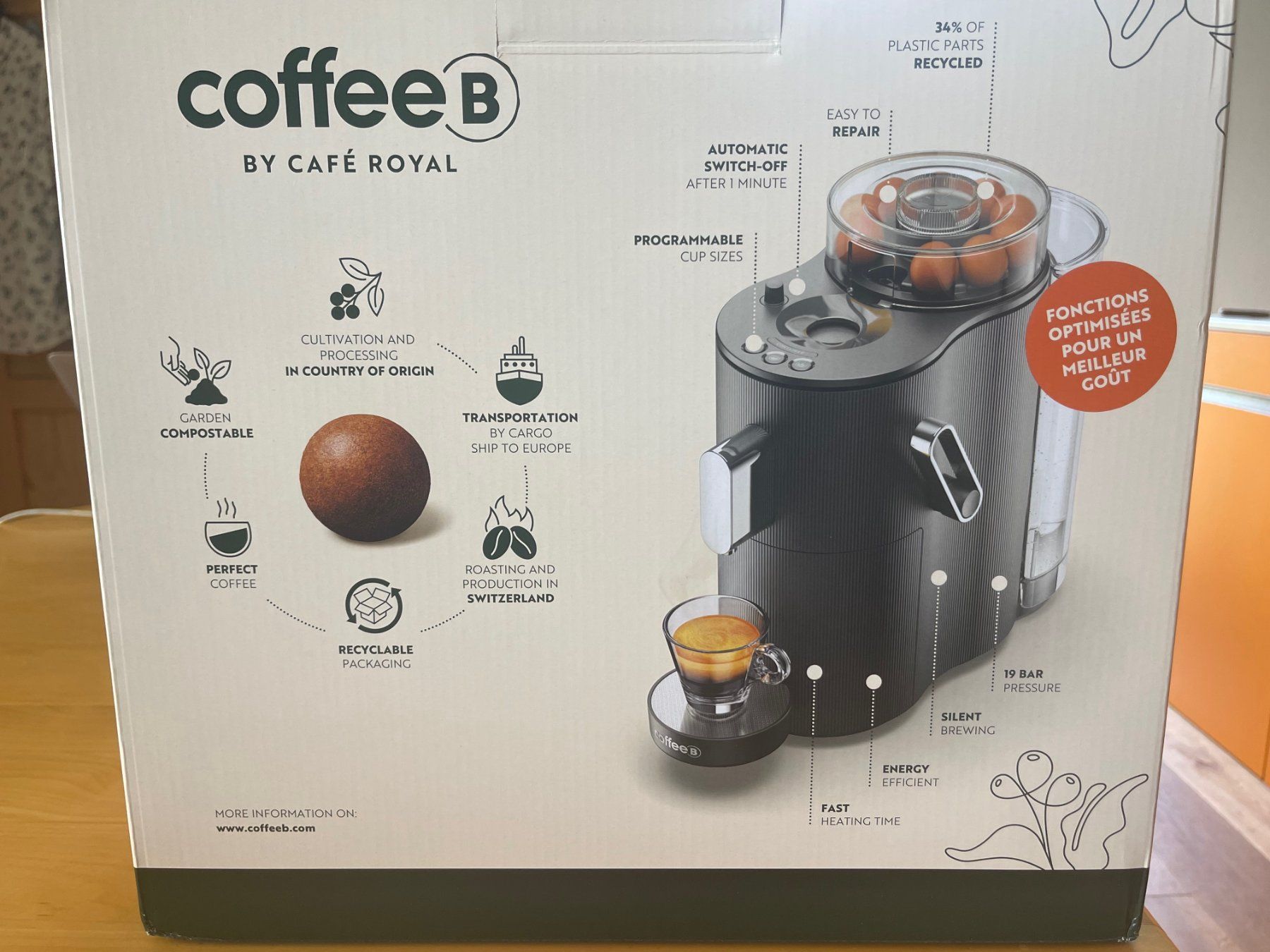 Coffee B Kaffeemaschinen & Espressomaschinen: CoffeeB Globe schwarz, Fabrikneu – Neu und originalverpackt aus Wiedlisbach von Arsmusica 1