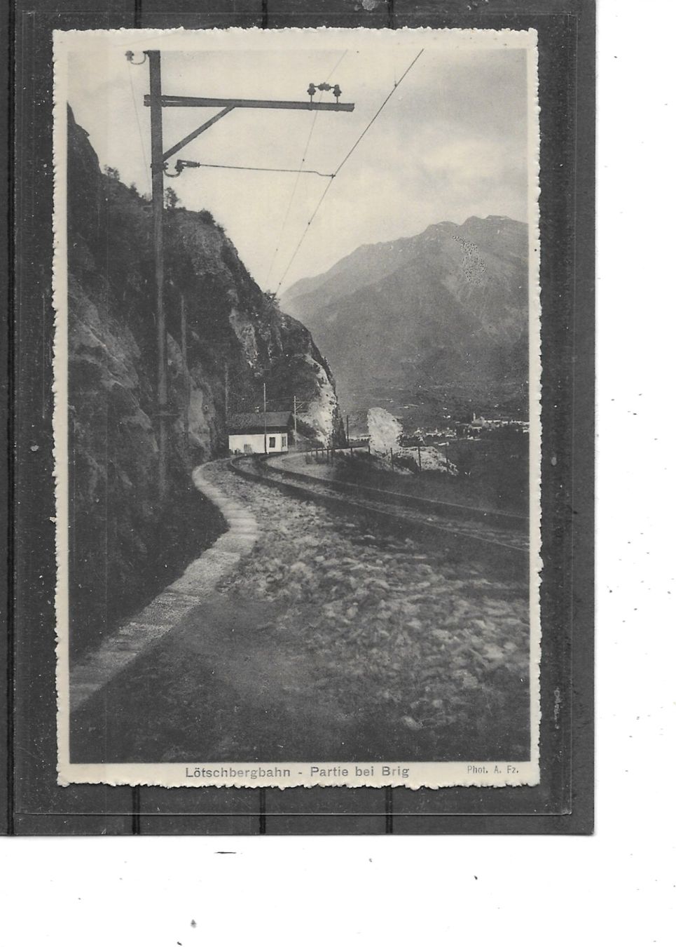 Cartoline postali: VS Lötschbergbahn - Partie bei Brig – Usato da Schocherswil venduto da Wilare